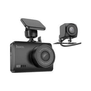 hoco. Auto kamera, 2 Mpxiel, Dual Camera, FullHD, microSD - DV3