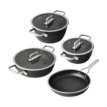 Gigilli 7-dijelni set posuđa Bellini crni - 071485