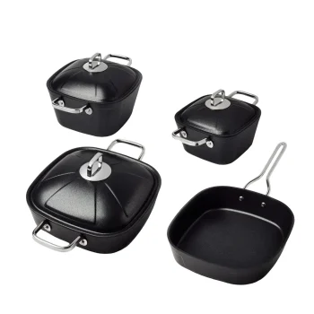 Gigilli 7-dijelni set posuđa Fabel crni - 071487