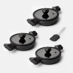 Gigilli 7-dijelni set tava Gal crni - 071563